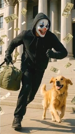 The hero dog catch the robber🐕