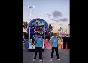 8.2K views · 527 reactions | Hey 睊 FunkFam members, here’s a clip of a Miami fair performance of DONT STOP ME NOW by Funkanometry, they have been performing in two different spots, on the stage and here in front of the Fair “Retro” globe. | FunkFam members | Facebook