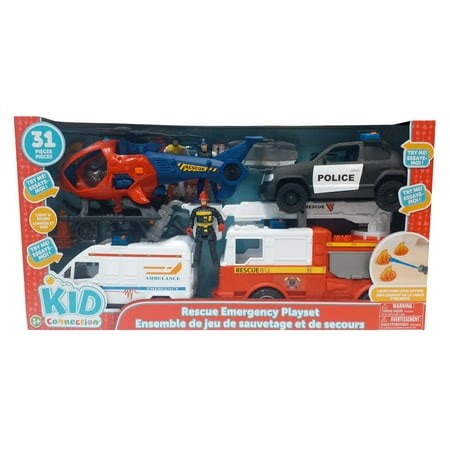 Kid Connection 31 Pieces Rescue Emergency Playset, Rescue Emergency Playset - Walmart.ca