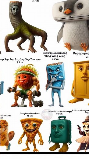 [PART 11] BRAINROT HEIGHT COMPARISON + ORIGINAL VOICE + Steal a Brainrot, Brainrot Evolution#shorts