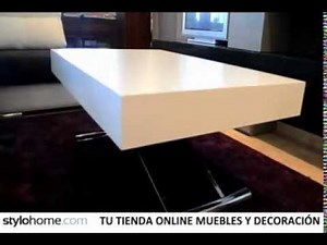 Mesa de centro automática elevable y extensible