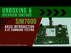 Unboxing SIM7600 4G GSM GPS Modem by ElementzOnline