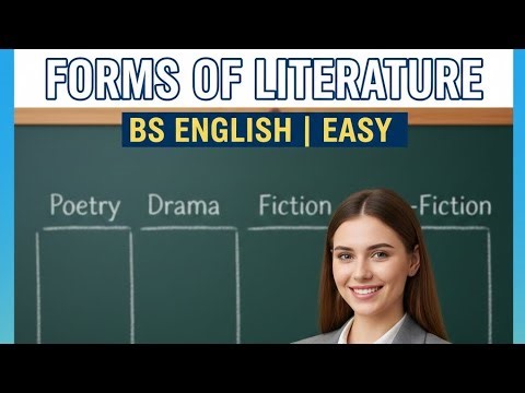 Forms of Literature Explained | Poetry, Drama, Fiction & Non-Fiction | BS English