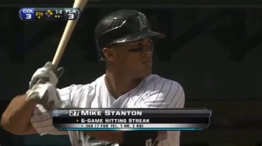 "THAT'LL WAKE EVERYBODY UP!"April 24, 2011: Young Mike Stanton absolutely eviscerated this ball for a game-winning home run.