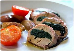 Recette de filet mignon de porc farci aux épinards