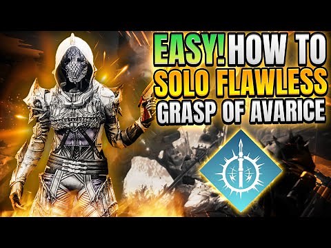 How to EASILY Solo Flawless Grasp of Avarice - Arc 3.0 Hunter [Destiny 2]