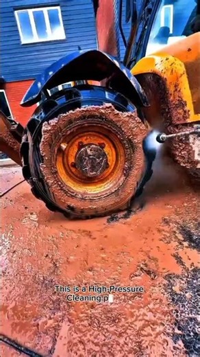 Extreme Heavy Equipment Wheel Cleaning | Satisfying High Pressure Washing Process