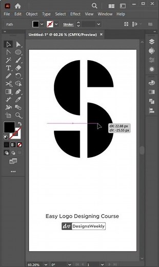 Logo design in illustrator for beginners | Logo design tutorial | Logo design process