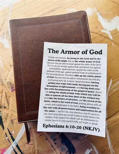 Bible Armor of God Loaded Bible Printout | Bible Armor of God | Tip in | Bible Study Binder DIY | War Binder | Bible Tip In - Etsy
