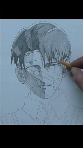 How to Draw Levi Ackerman #anime #drawing