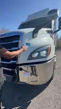 NYS outside pre-trip inspection class a front of the truck