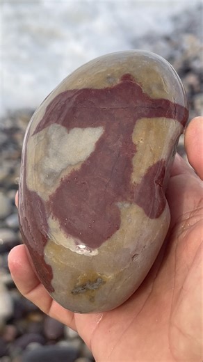 Beautiful Picture Jasper with a deep burgundy pattern that looks much like the