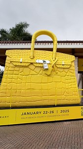 Sorry, but you can't get your hands on this bag. "Big Birk," a 19ft replica of Hermès Birkin handbag, was so massive that it needed to be police escorted to the Art Palm Beach show. | Observer-Dispatch | Facebook