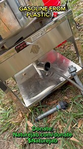 Gasoline Refined from Plastic Waste! 💪⛽️Donate: Naturejab.com/donate $Naturejab #science #naturejab #education #pyrolysis #fyp #viral #foryoupage | Naturejab
