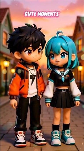 We Flirt By Annoying Each Other 💞 | 3D Chibi Couple 🥰 #shorts #chibi #cute