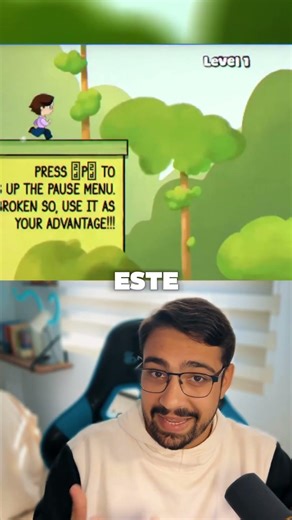 Este Juego Convierte el MENU DE PAUSA en Parte del Nivel