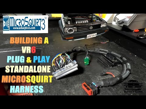 BUILDING A VR6 MICROSQUIRT PLUG AND PLAY STANDALONE ECU HARNESS FOR MY BIG CAM MK2 VR6 SWAP