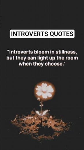 Introverts Bloom in Stillness 🌙 | Powerful Introvert Quote #shorts #introvert #quotes