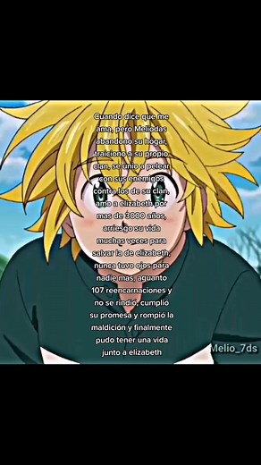 La historia de amor entre Meliodas y Elizabeth en Nanatsu no Taizai