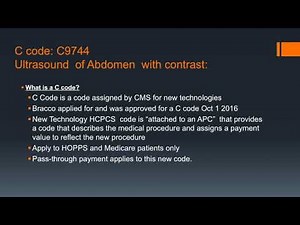 CEUS Billing, Reimbursement and CPT Codes Ultrasound Video Lecture