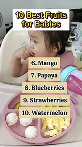When introducing fruits to a baby, it’s important to choose soft, easy-to-digest, and low-allergen options. Here are some of the best fruits for babies: 1. Bananas • Soft, easy to mash, and gentle on the stomach. • Rich in potassium and fiber. 2. Apples (Steamed/Pureed) • A good source of vitamin C and fiber. • Best when cooked and mashed for easier digestion. 3. Pears • Naturally sweet and soft when ripe. • Helps with digestion and prevents constipation. 4. Avocados • Packed with healthy fats f