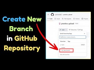 How to Create New Branch in GitHub Repository Step by Step