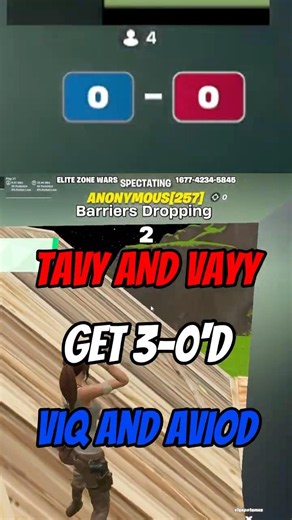 TAVY AND VAYY GOT 3 0'D IN MY BRACKET!! #fortniteclips #fortnite #viral #fyp #shorts #zonewars