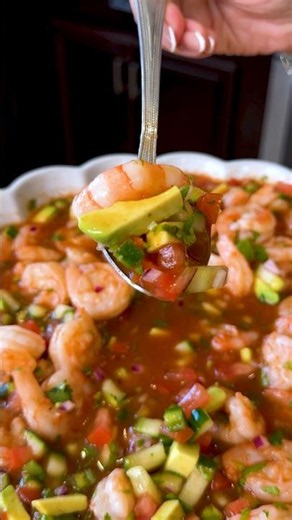 Cóctel de Camarón Mexican Shrimp Cocktail #shorts