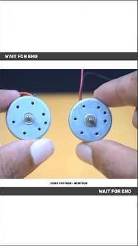 9 Volte Battery & DC Motor Science Experiment 😲 | New Science Experiment | #shorts