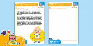 FREE CoComelon: The Boo Boo Song Listen and Draw Activity