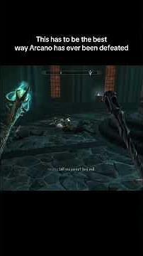 The best way to defeat Arcano in Skyrim #skyrim #skyrimspecialedition #elderscrolls #skyrimse