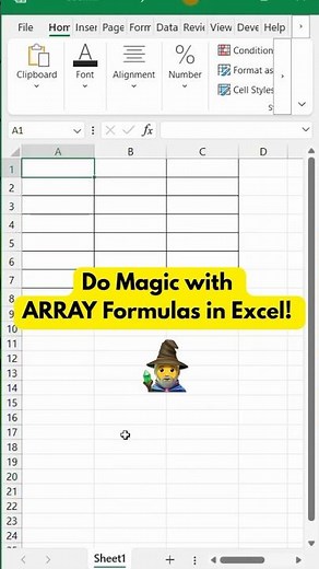 Stop Repeating! Use One Formula for Many Cells! | Dynamic Arrays in Excel #excelshorts #excel