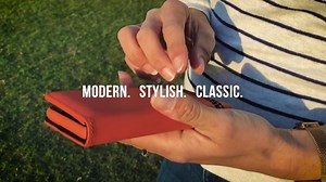 ED HICKS Genuine Leather iPhone 11 Pro Wallet Case | Padded for Extra Luxury | Color Matched TPU Phone Holder | Reversed Closing Tab for Extra Security | Smooth Red