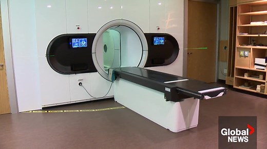 The Linac-MR is being hailed a medical breakthrough — capable of simultaneous radiation and MRI — and soon clinical trials will begin at the Cross Cancer Institute. As Nicole Stillger explains, the Alberta-made machine is the most advanced radiation option to treat tumors. | Global Edmonton