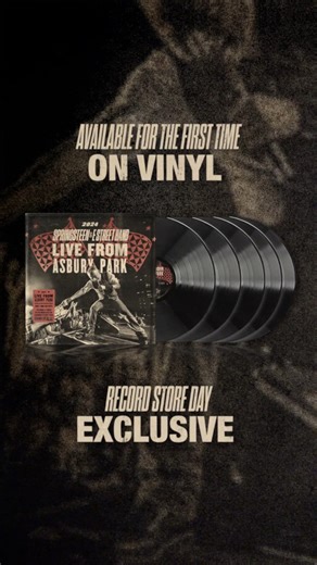 377K views · 6.1K reactions | The first-ever physical release of Bruce’s 2024 headlining set at the Sea.Hear.Now festival in Asbury Park, New Jersey will be available on April 18, 2026. Get "Live From Asbury Park 2024" on 5LP or 3CD this Record Store Day! | Bruce Springsteen | Facebook