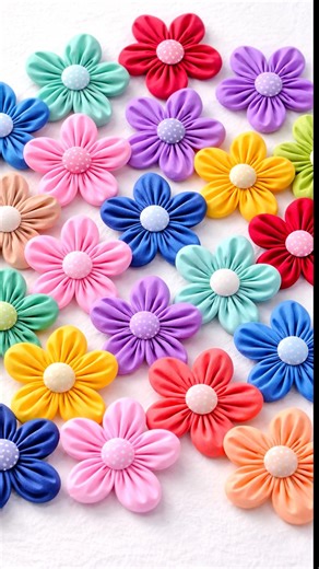 Cloth flower making easy | Amazing Art With Fabric #sewing #handmade #diyflower