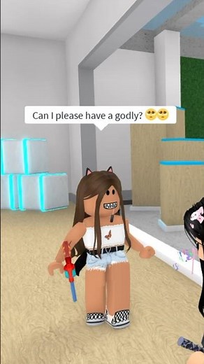 POV: someone begging for a free godly… #roblox #mm2 #darkbun