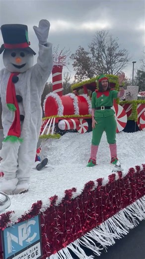 Making a float is one thing. Watching it come to life? A whole other kind of magic. Here’s the full NPC parade moment—chaos, cheer, and candy canes included. 🎄🚂 | National Park College