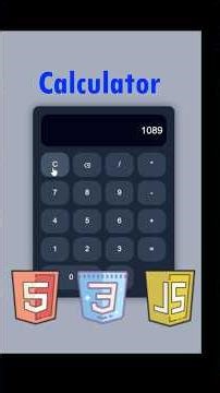 Create a Calculator using HTML, CSS, JS | #tutorial #coding #python #html #codingstyle
