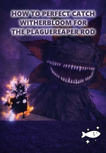 Easiest method to PERFECT CATCH Witherbloom for the Plaguereaver Rod in Fisch | ROBLOX 🐟 #fisch #witherbloom #perfectcatch #plaguereaver #roblox