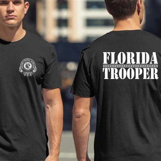 Florida Highway Patrol Trooper Back Motor Cycle Unit Police T-shirt - Etsy