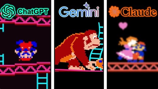 ChatGPT vs Gemini vs Claude Make Donkey Kong From Scratch | Diego Dagum