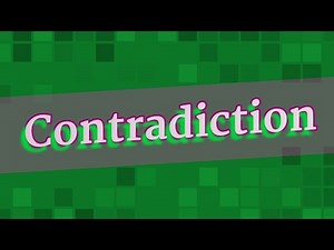 CONTRADICTION pronunciation • How to pronounce CONTRADICTION
