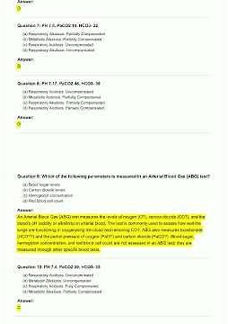 Arterial Blood Gas ABG Analysis NCLEX Exam #3 1 video