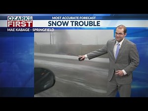 Light snow causing trouble in the Ozarks