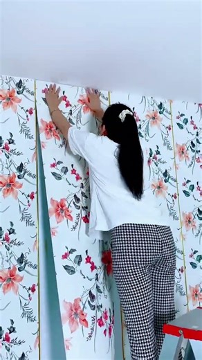 #modern simple style #Thickened Linen Self-Adhesive #Wallpaper sheet water proof #shortvideo