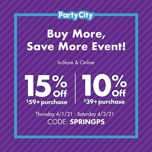 126K views · 190 reactions | Don’t miss out! The more you buy, the more you save. Get it your way—In-Store, Curbside, Scheduled or Same Day Delivery. | Party City | Facebook