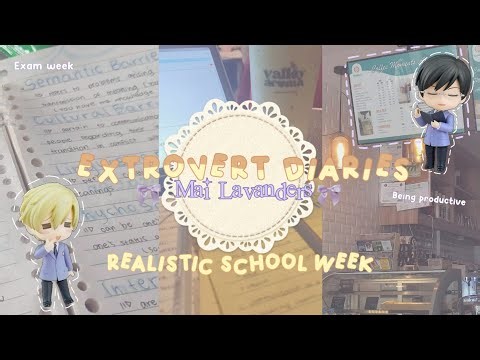 School vlog 🪼🍮 | REALISTIC school week, productive studying, cafes🍵, after school