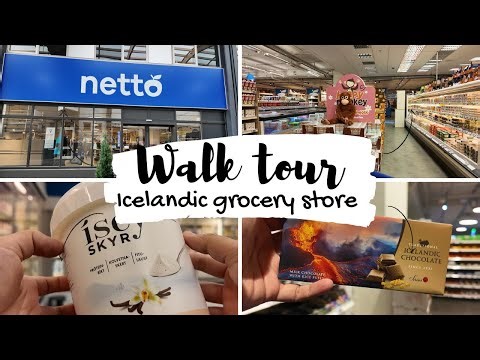 WALK TOUR through an Icelandic grocery store