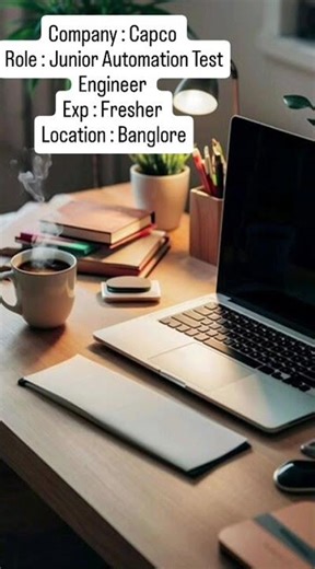 Capco Hiring Junior Automation Test Engineer